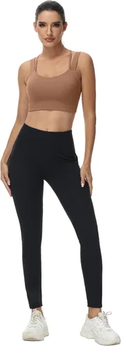 Vista 5 de Attifall Sujetador deportivo con tirantes y copa CD, espalda cruzada, para yoga, entrenamiento, correr, gimnasio, deportes