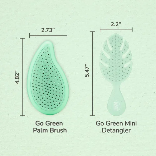 Vista 6 de Wet Brush Go Green - Cepillo de mano desenredante con aceite de árbol de té, cerdas ultrasuaves sin dolor que se deslizan por los enredos, protege
