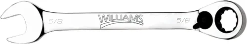 Vista 14 de Williams JHW1232RC - Llave de combinación de trinquete reversible de 12 puntos SAE, con acabado de cromo altamente pulido - 2,54 cm