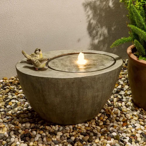Vista 11 de Glitzhome - Fuente de agua con luz LED para exteriores