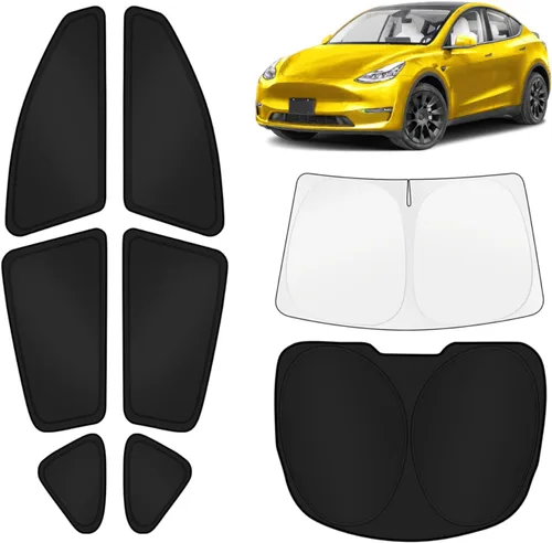 Vista 14 de KUST - Parasol plegable para parabrisas para BMW X1 E84, accesorios 2011 2012 2013 2014 2015, protector de visera de sol ajustable que bloquea