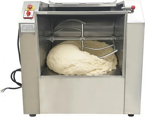 Vista 9 de TECHTONGDA Mezclador de masa comercial Mezclador de harina de acero inoxidable Máquina de amasado de masa de 110 V Mezclador de alimentos de alta