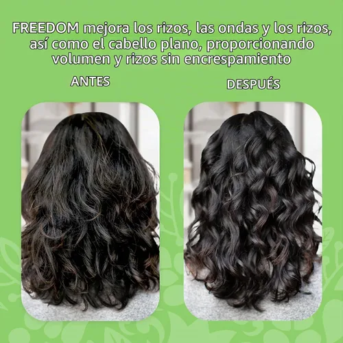 Vista 3 de LatinUs Beauty, FREEDOM Impossible Keratin, Colección para cabello: Shampoo + Acondicionador + Crema para Peinar con Moringa