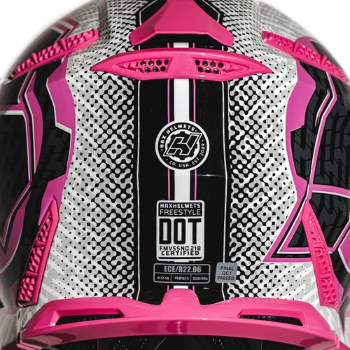 Vista 3 de HAX Havoc Fullface - Casco todoterreno para adultos, ATV Motorcross, moto de nieve, ligero, duradero y certificado por DOT para seguridad