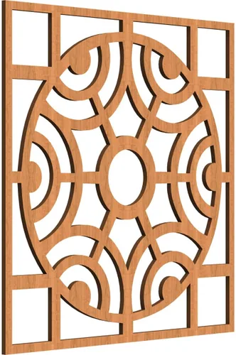 Vista 41 de Walton Paneles de pared decorativos de madera con calado, pequeños, 11 3/8 pulgadas de ancho x 11 3/8 pulgadas de alto x 1/4 pulgadas de alto, nogal