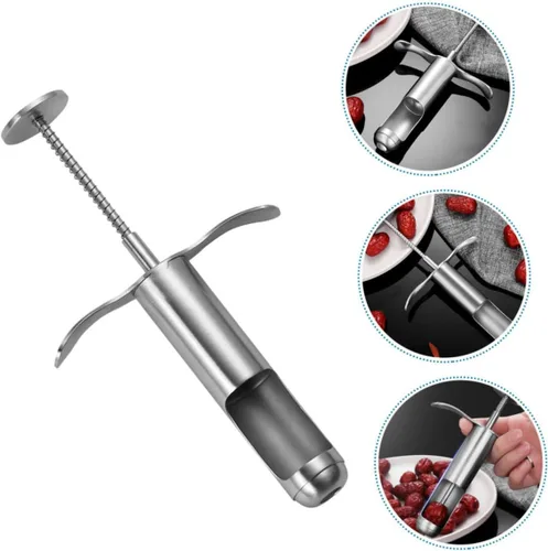 Vista 6 de DECHOUS 2 piezas Corer Veggie Drill Lovely Kitchen Tool Red Date Pitter Jujube Pit Press Core Remover Olive Pitter Piña Calabaza Gadget de cocina