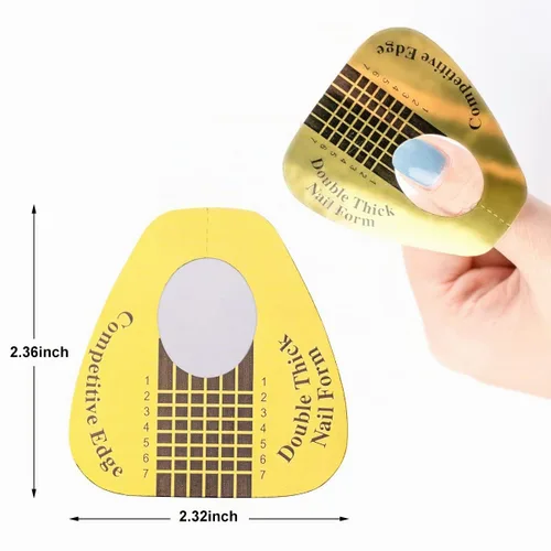 Vista 6 de Subay 200 formas de uñas largas profesionales para uñas acrílicas, uñas de poligel, formas de extensión de uñas gruesas para puntas de arte de uñas