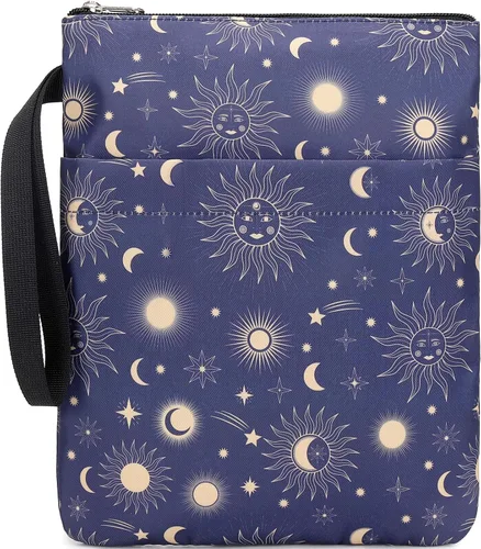 Vista 13 de DSIUE Funda para Libros Cubiertas de Libros Protector de Libros con Cremallera Tela Lavable para Adolescentes Adultos Amantes de los Libros Maestros