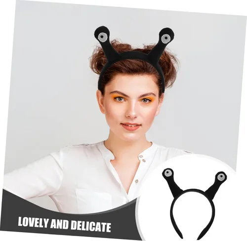 Vista 7 de FRCOLOR Aros de antena para el pelo para niños y niñas, diadema de antena de caracol para máscaras y fiestas de Halloween, accesorios para niños