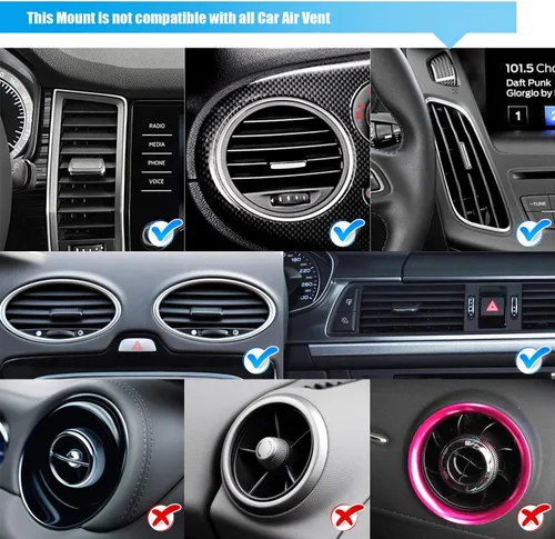 Vista 6 de Soporte magnético plano WizGear para el tablero del auto, para teléfonos celulares y tabletas mini con tecnología de adhesión rápida - Extra delgado