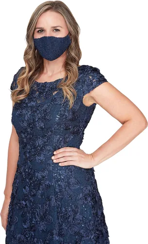 Vista 4 de Alex Evenings Vestido pequeño de manga larga para mujer