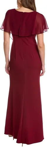 Vista 2 de Adrianna Papell Vestido de gasa crepé para mujer