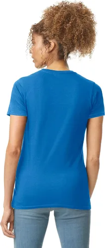 Vista 3 de Gildan Camiseta de algodón Softstyle para mujer, estilo G64000l, paquete múltiple