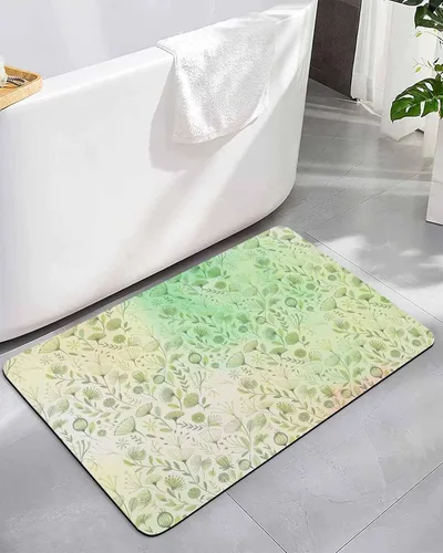Vista 7 de Tapete de baño de Halloween para bañera, antideslizante, de secado rápido y absorbente, tierra de diatomeas, cocina, ducha, fregadero, lavable
