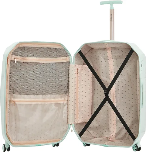 Vista 3 de kensie Equipaje giratorio con piedras preciosas 3D TSA Lock para mujer