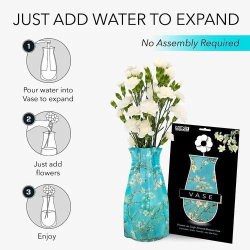 Vista 4 de MODGY Florero extensible de plástico decorativo moderno para centros de mesa de flores, decoración de mesa de comedor, sala de estar, baño, oficina
