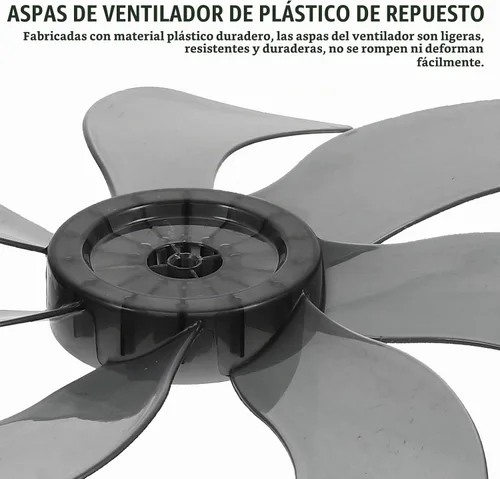 Vista 7 de Angoily Reemplazo de la cuchilla del ventilador de 13.36", aspas