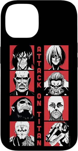 Vista 4 de Attack on Titan Funda Titan Lineup de temporada 4 para iPhone 17