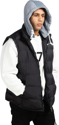 Vista 5 de CorBuyit Chalecos para hombre, chaqueta casual de invierno para hombre