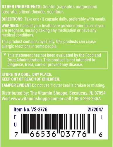 Vista 3 de The Vitamin Shoppe Ginseng - Apoyo Energético, Claridad Mental y Bienestar Adaptogénico (60 Cápsulas)