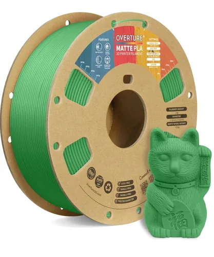 Vista 32 de OVERTURE - Filamento de fibra de carbono PLA para impresora 3D de 1.75 mm, carrete de cartón PLA de 2.2 libras, precisión dimensional +/- 0.02 mm