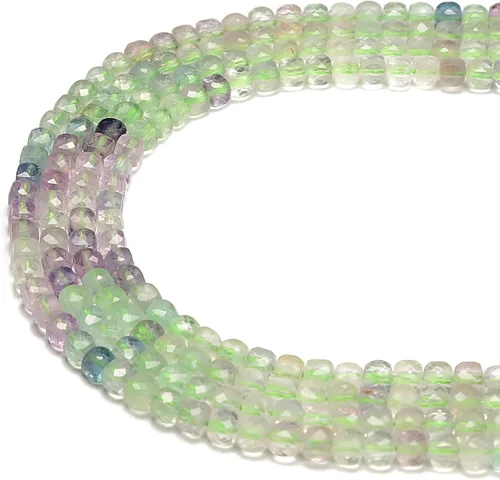 Vista 14 de JM Design Cuentas de 5/64 de pulgada 01 con forma de cubo liso multicolor para manualidades y fabricación de joyas (pulseras, collares, pendientes)