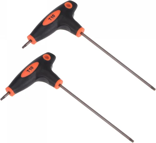 Vista 8 de uxcell Llave Torx a prueba de manipulaciones T15 con mango en T de doble extremo, acero S2 2 unids