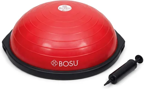 Vista 9 de Bosu - El entrenador de equilibrio original de 26 pulgadas de diámetro, equipo de gimnasio en casa Azul/Verde