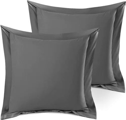 Vista 130 de Nestl Juego de 2 fundas tipo sham de almohada suaves - Fundas de almohada de microfibra de doble cepillado - Fundas de almohada de cama premium