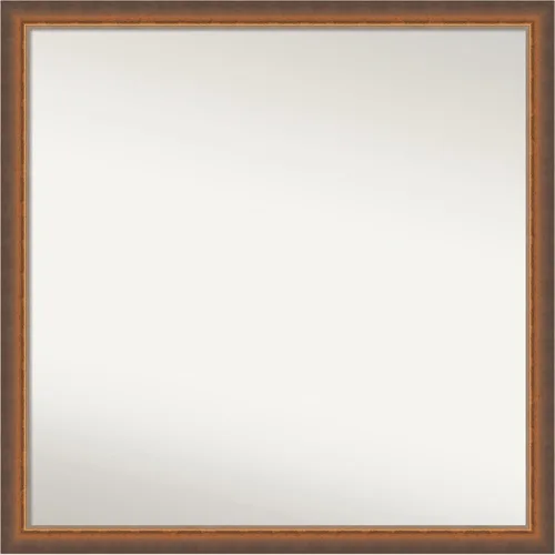 Vista 122 de Amanti Art Espejo de baño de bronce para sobre fregadero, 29 x 19 pulgadas, espejo rectangular de bronce antiguo, marco de madera tradicional