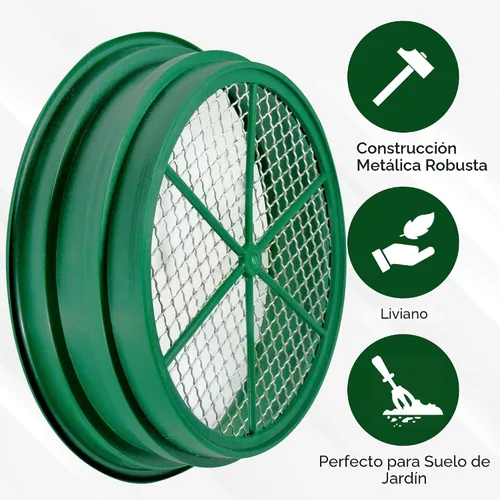 Vista 5 de SE Bandeja Clasificadora Apilable para Prospección de Oro de 13.25 Pulgadas de Ancho - Bandeja de Tamizado con Malla de Acero Inoxidable de 1/2