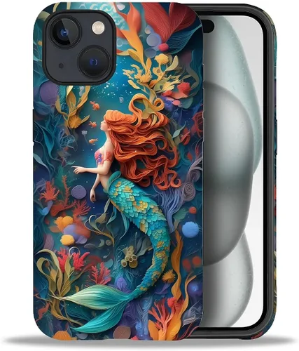 Vista 85 de DAIZAG Funda compatible con iPhone 11, hermoso color arena, patrón completo, carcasa rígida híbrida de plástico TPU + funda de protección