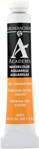 Vista 16 de Grumbacher Academy - Pintura de acuarela, 0.25 onzas, naranja lizarina (A005)