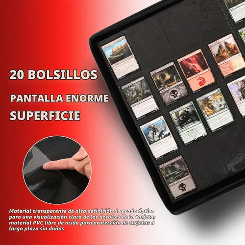 Vista 2 de Carpeta de tarjetas coleccionables de 2000 bolsillos (NEGRO)