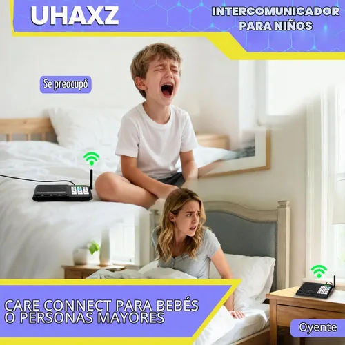 Vista 5 de Intercomunicadores inalámbricos para el hogar, intercomunicador de largo alcance de 6000 pies Home Intercom System Wireless with Group Call, 10