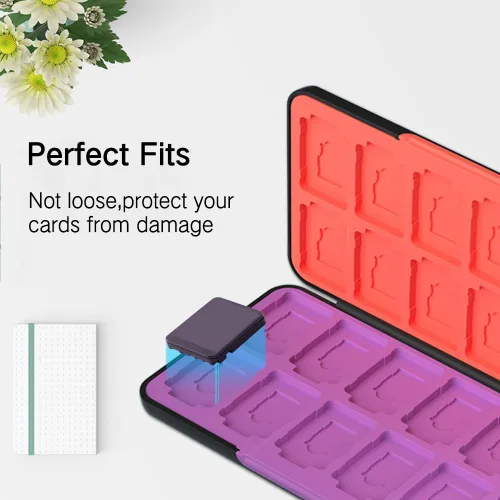 Vista 131 de PERFECTSIGHT Switch Game Case Compatible with Nintendo Switch Game Holder for Switch OLED/ Lite Game Card Case Cartridge with 24 Slots Game Card