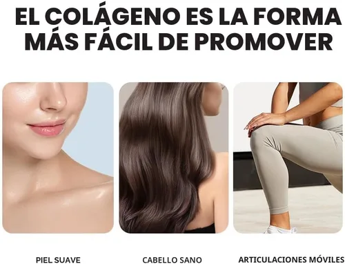 Vista 5 de Péptidos de Colágeno Marino - Polvo de Colágeno Ultrafino Hidrolizado para Mujeres y Hombres, Ácido Hialurónico, Biotina, Vitamina C, para Piel
