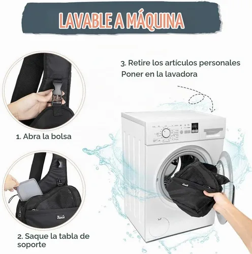 Vista 6 de Lukovee - Eslinga para mascotas, manos libres, papoose de fondo duro para cachorros y perros pequeños