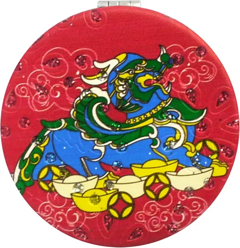 Vista 11 de Espejo lateral doble Feng Shui Lucky Mirror Dragones dobles