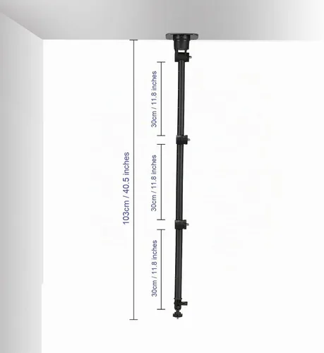 Vista 5 de Soporte de pared para luz de video compatible con todas las luces de anillo, luces RGB y lámparas de fotografía