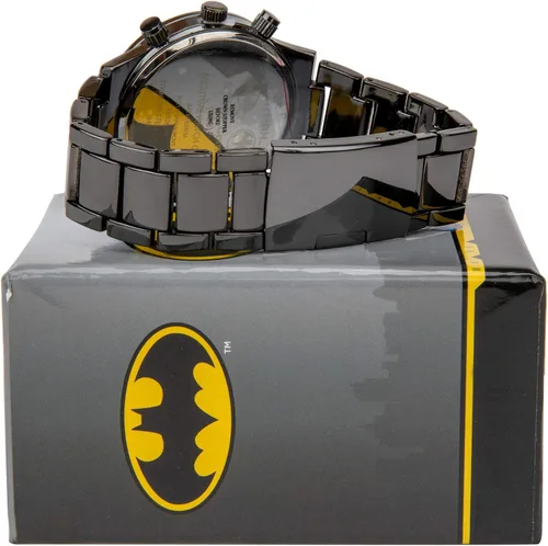 Vista 5 de Accutime Batman Reloj de acero inoxidable negro, Negro -, Moderno