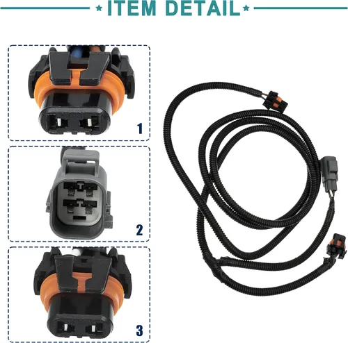 Vista 4 de ACROPIX Arnés de cableado para lámpara antiniebla delantera para Ram 1500 - Paquete de 1 negro