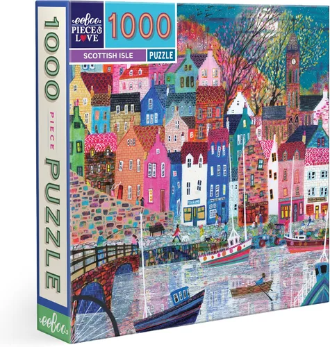 Vista 22 de eeBoo Rompecabezas de 1000 piezas, rompecabezas de artistas en Venecia para adultos, cuadrado de 23 x 23 pulgadas, fabricado con tablero reciclado