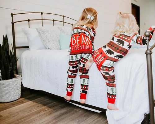 Vista 44 de Lazy One - Pijamas navideñas a juego con solapa trasera; para perros, bebés, niños, adolescentes y adultos