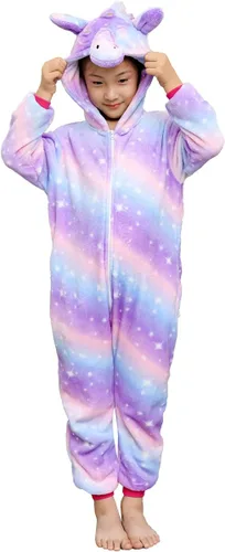 Vista 54 de Mameluco de unicornio para pijamas de animales, cosplay, disfraz unisex de Halloween