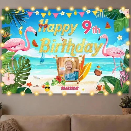 Vista 14 de Dicodes Decoraciones de cumpleaños de unicornio personalizadas para niñas, pancarta de cumpleaños de unicornio, decoración de cumpleaños de princesa