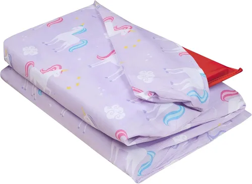 Vista 14 de Wildkin Funda de algodón para siesta para niñas, funda de repuesto suave con solapa cosida, se adapta a alfombrillas de vinilo de 1.5 pulgadas
