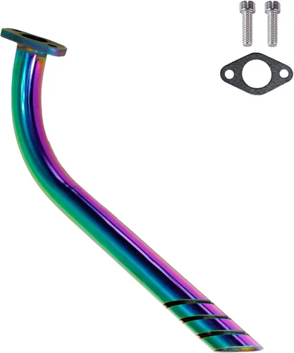 Vista 4 de JMCHstore Kit de tubo de escape de cabecera para Lifan 79cc Monster Mega Moto MM80 MMB105, Coleman RB100 105cc, Motovox MBX10 Orxyearth Dirt Kids