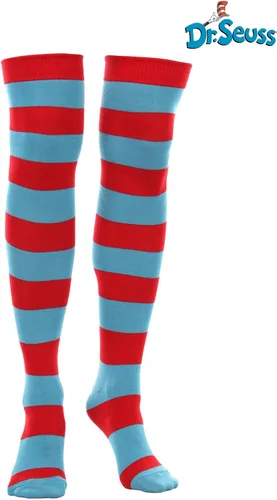 Vista 2 de Dr. Seuss Thing 1 & Thing 2 Striped Knee High Socks