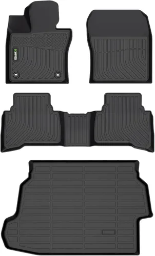 Vista 19 de HAFIDI® Juego de alfombrillas y forro de carga para Kia EV9 2024 2025 2026 (no apto para sillas de relajación), protección para todo tipo de clima